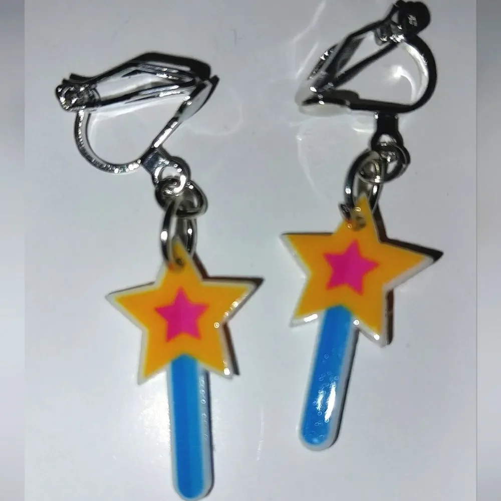 Super cute girls clip-on earrings
